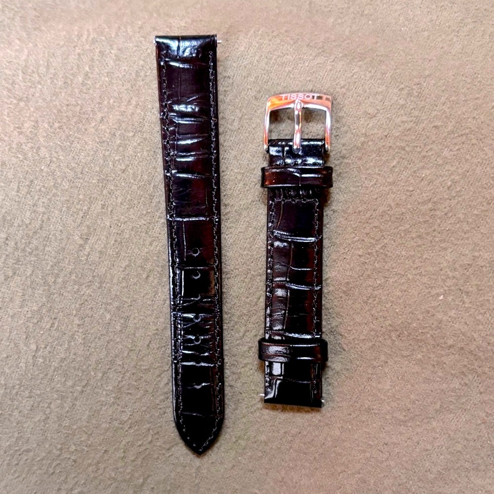 TISSOT Leather Watch Strap, 14-15 MM
